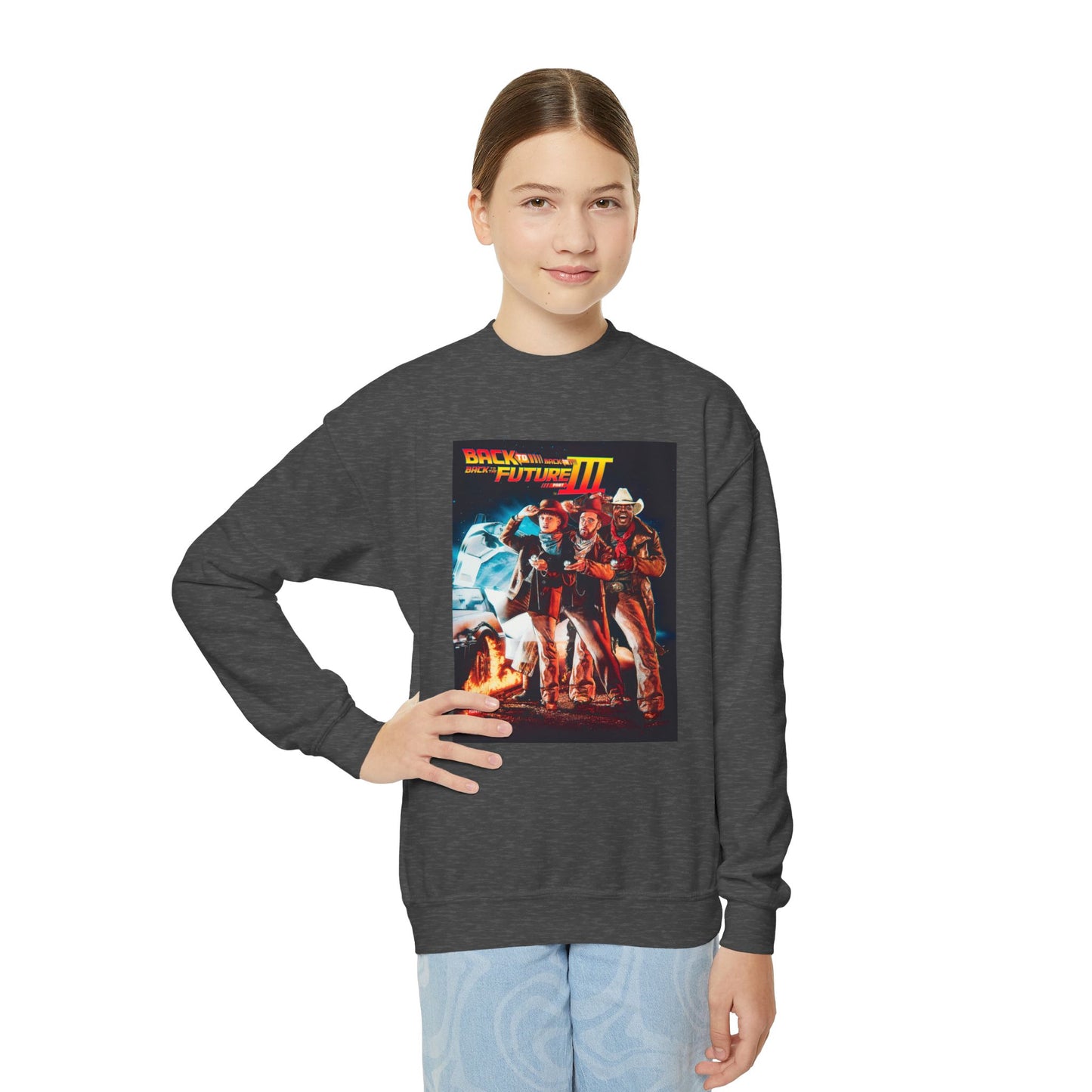 Kansas City Back to Back to Back Youth Crewneck Sweatshirt